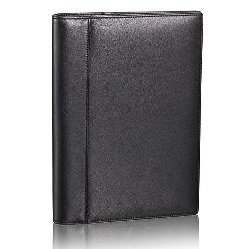 HISCOW Leather Junior Padfolio for Men & Women with Pen Loop, Italian Calfskin, Business Portfolio Notebook Folder (Classic Black) - Image 3