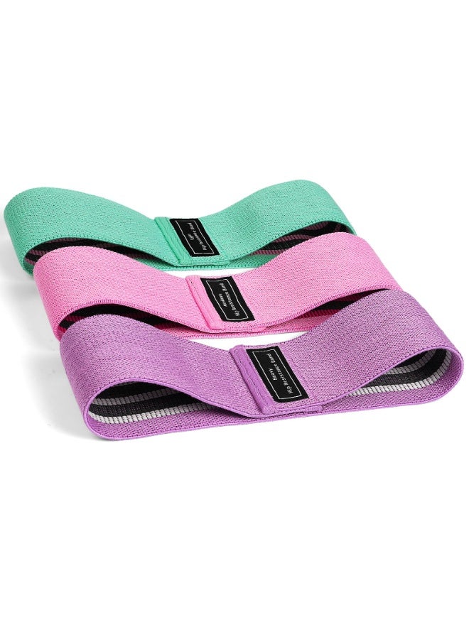 Bukela Resistance Band Set – Blue, Pink, Purple, 3 Levels, Elastic Exercise Bands for Yoga, Pilates, Fitness - Image 2