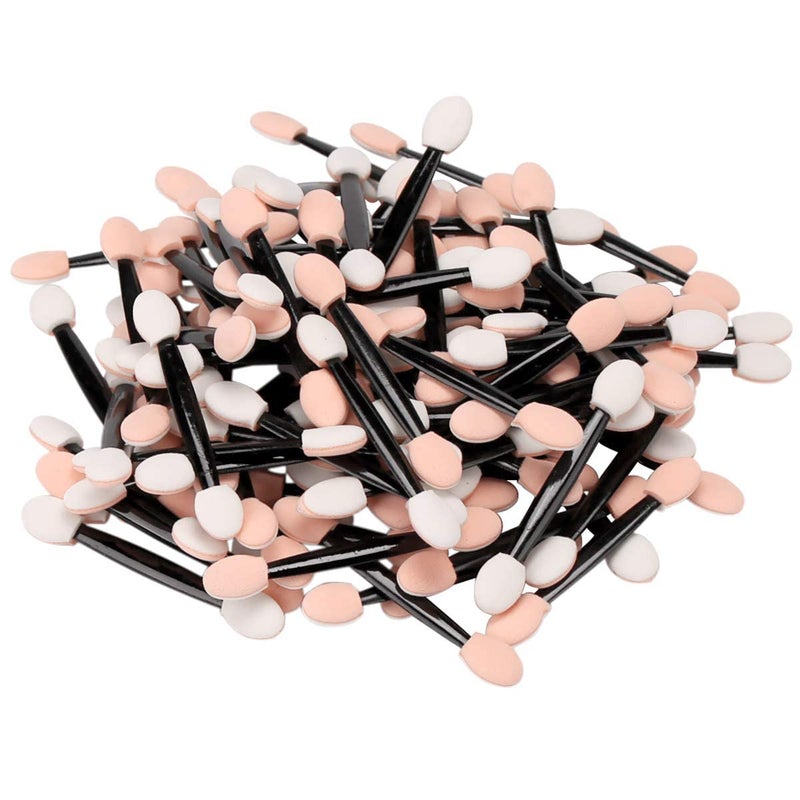 Akstore Disposable Dual Sides Eye Shadow Sponge Applicator Eyeshadow Brushes Makeup Brush (30PCS-Black) - Image 5