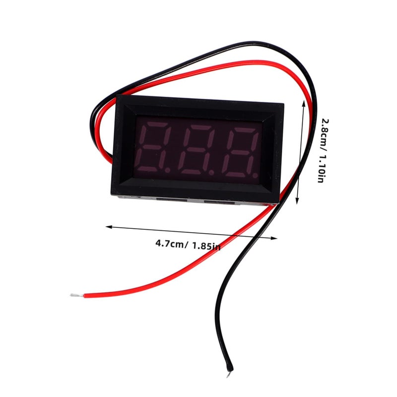 ميني فولتميتر رقمي DC 3.5V 30V شاشة LED عرض الجهد المدمج قطعتان - Image 3