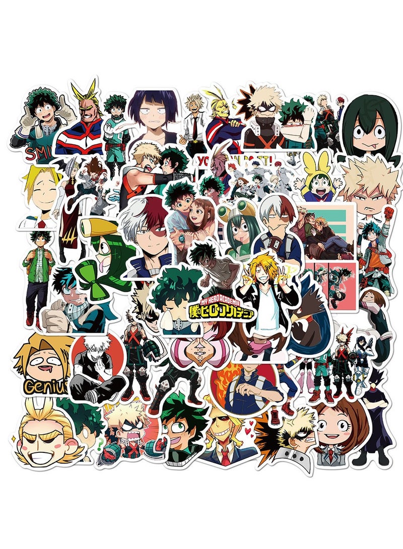 50 New Anime My Hero Academia Stickers Luggage Motorcycle Trolley Case Notebook Waterproof Stickers - Image 2