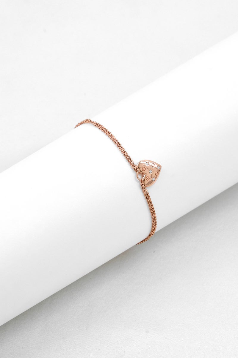OLIVIA BURTON Women Classic Heart Bracelet, Rose Gold  - Image 1