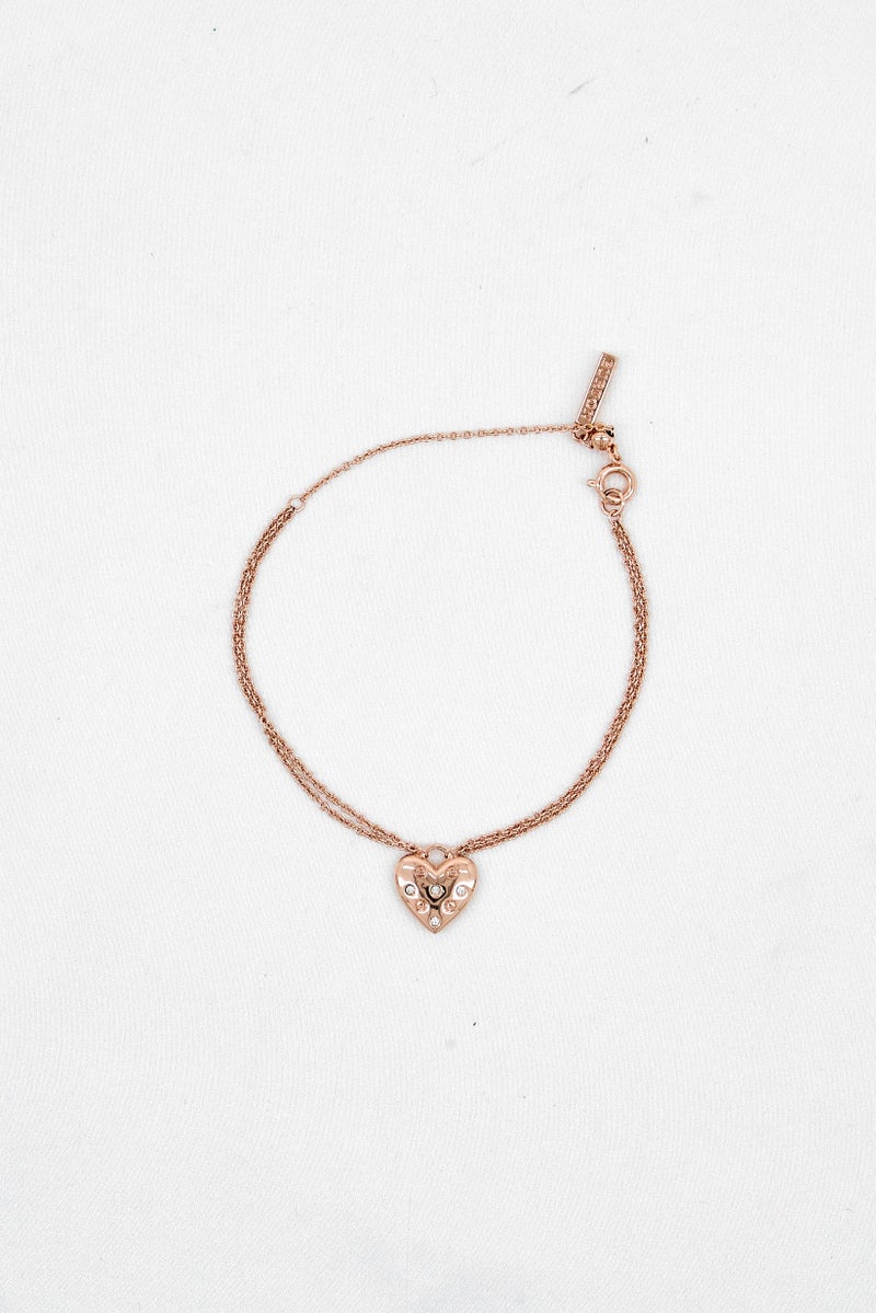 OLIVIA BURTON Women Classic Heart Bracelet, Rose Gold  - Image 2