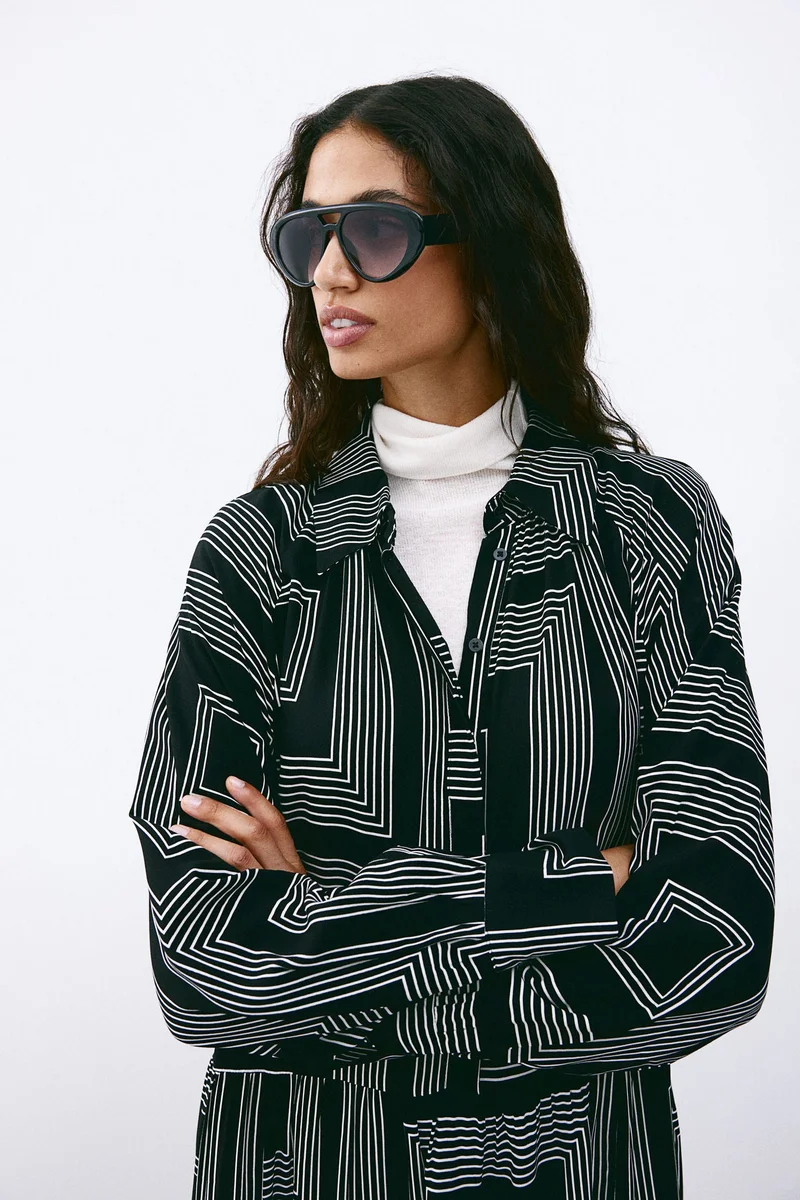 اتش اند ام Geometric Print Dress