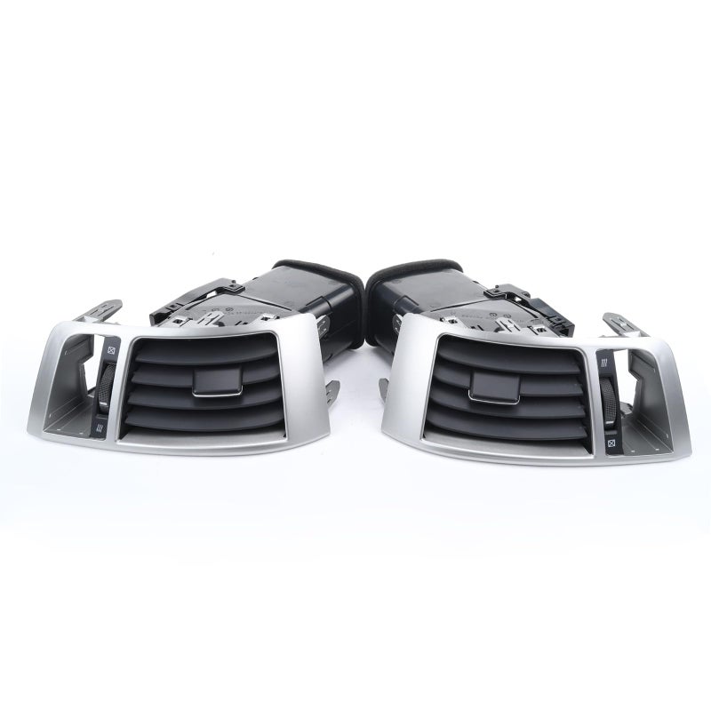 AC PERFORMANCE AC Air Conditioner Outlet Air Conditioning Vents Compatible with Toyota Land Cruiser 200 LC200 20082013 Middle Left and Right Silver