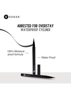 SUGAR Cosmetics Arrested for Overstay Waterproof Eyeliner - 01 I’ll Be Black (Black)  - Image 2