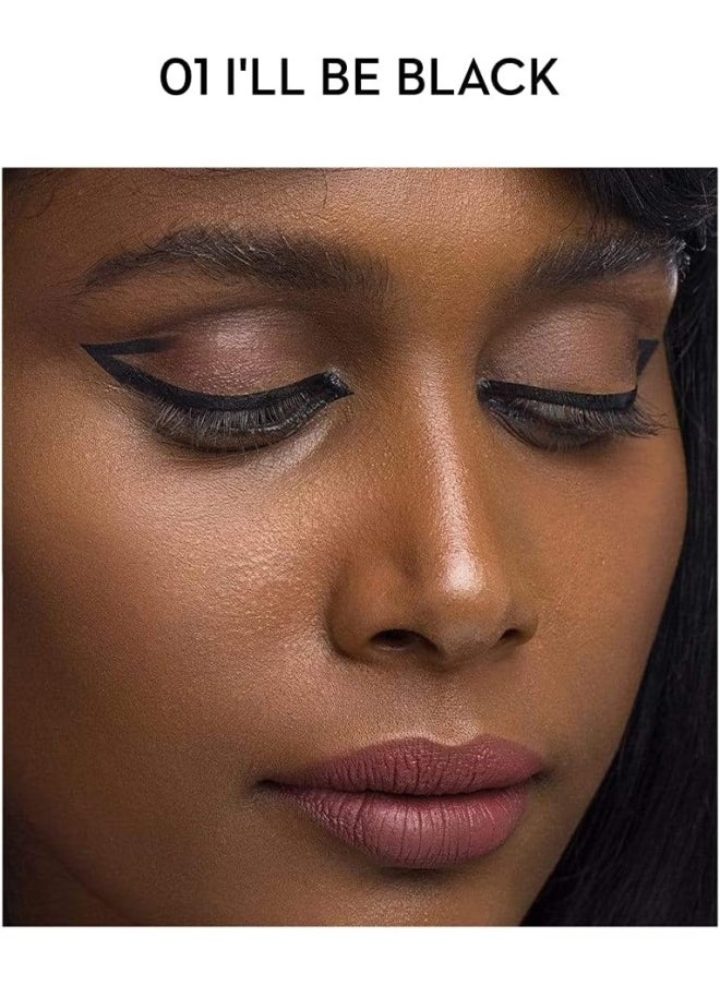 SUGAR Cosmetics Arrested for Overstay Waterproof Eyeliner - 01 I’ll Be Black (Black)  - Image 4