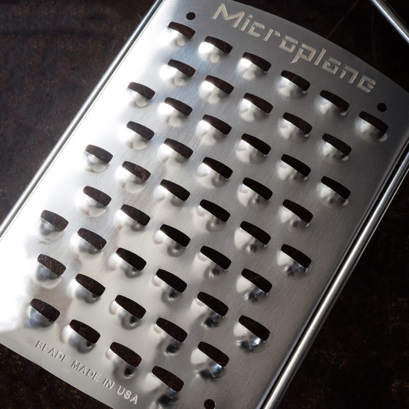 Microplane Gourmet Series Ultra Coarse Grater - Stainless Steel Durable Cheese & Vegetable Grater with Non-Slip Handle for Kitchen, Professional Chef Tools & Equipment - Image 2