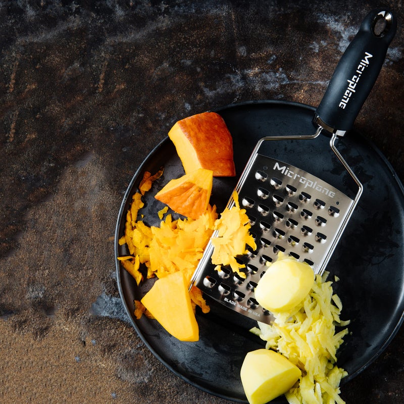 Microplane Gourmet Series Ultra Coarse Grater - Stainless Steel Durable Cheese & Vegetable Grater with Non-Slip Handle for Kitchen, Professional Chef Tools & Equipment - Image 4