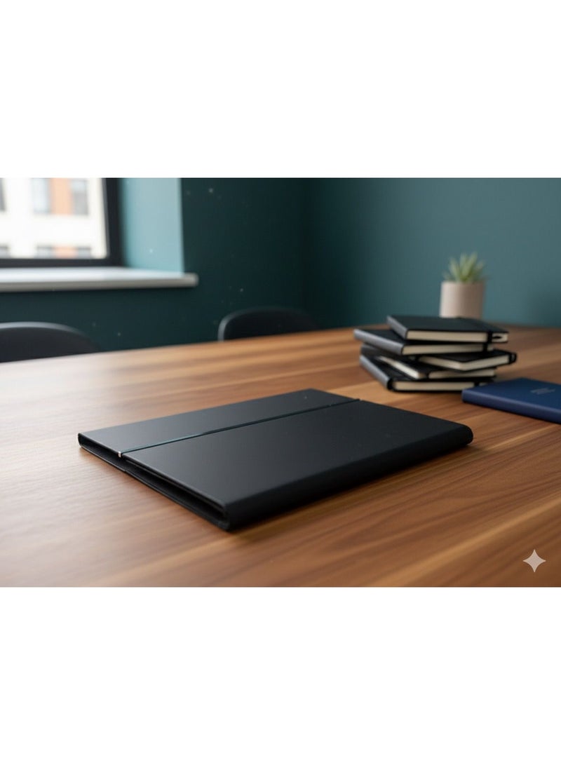 Premium Leather A5 Notebook – Black - Image 2