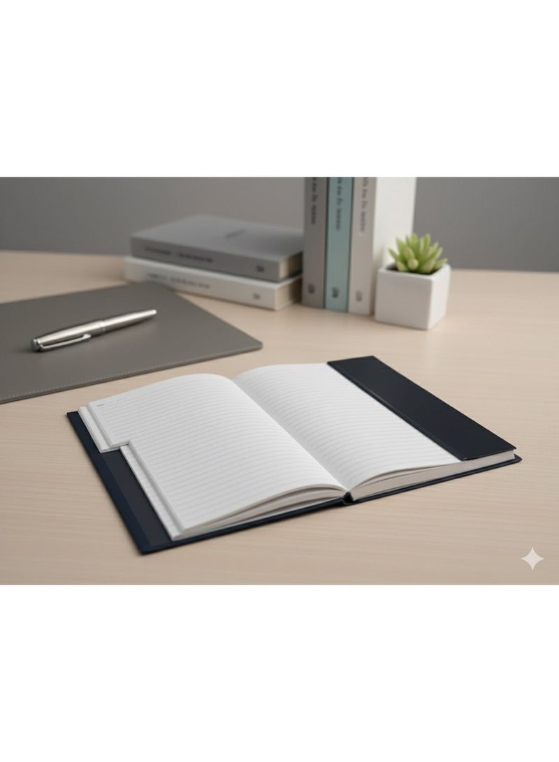 Premium Leather A5 Notebook – Black - Image 3