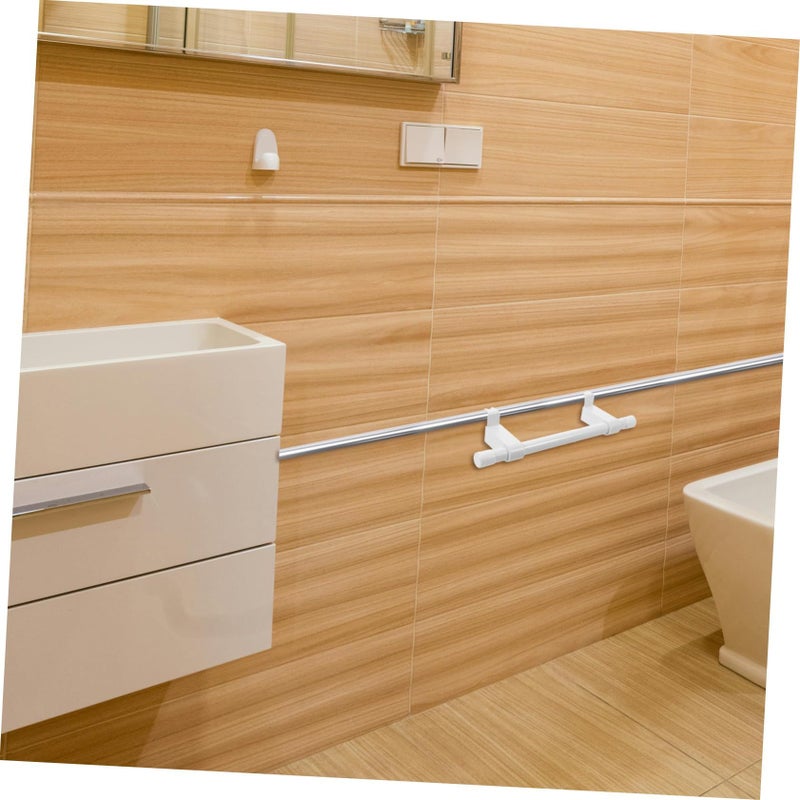 Adjustable Stainless Steel Towel Rack Clothes Drying Hanger for Bathroom and Laundry Room - Image 5