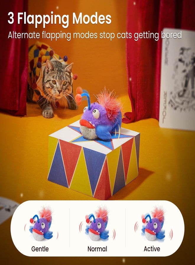 Potaroma Cat Toys Flapping Fish, Interactive Realistic Anglerfish Toy Stuffed with Catnip and Crinkle Paper Hangable Design for Bored Indoor Kittens 5.5 Inches - Image 3