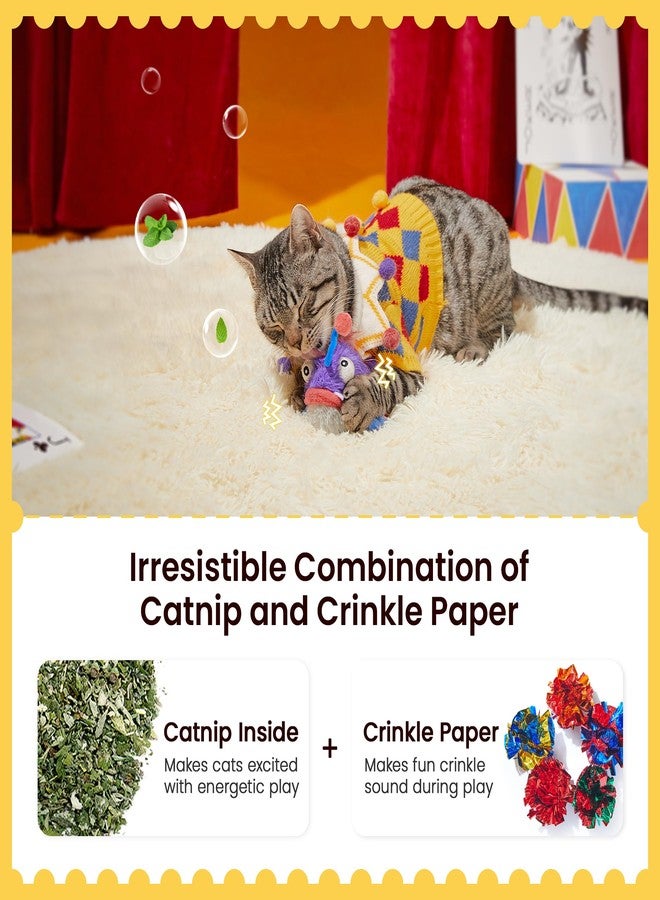 Potaroma Cat Toys Flapping Fish, Interactive Realistic Anglerfish Toy Stuffed with Catnip and Crinkle Paper Hangable Design for Bored Indoor Kittens 5.5 Inches - Image 4