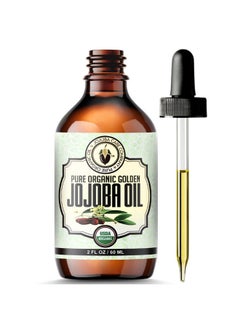 BodyJ4You Organic Jojoba Oil Skin Care Body Moisturizing Face Wax Hair Care Healthy Nails Cold Pressed 100% Pure Natural Nongmo Hexane Free Personal Care Solution 2 Fl Oz  - Image 1