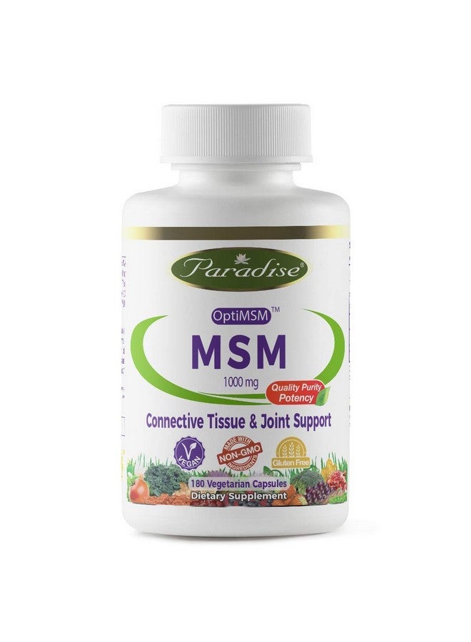 Paradise Herbs Paradise MSM. 100% OPTIMSM Original Worldwide Patented Ingredient. - 100% Naturally Extracted - No Harsh Chemicals or Solvents - 100% American Made! - Image 1