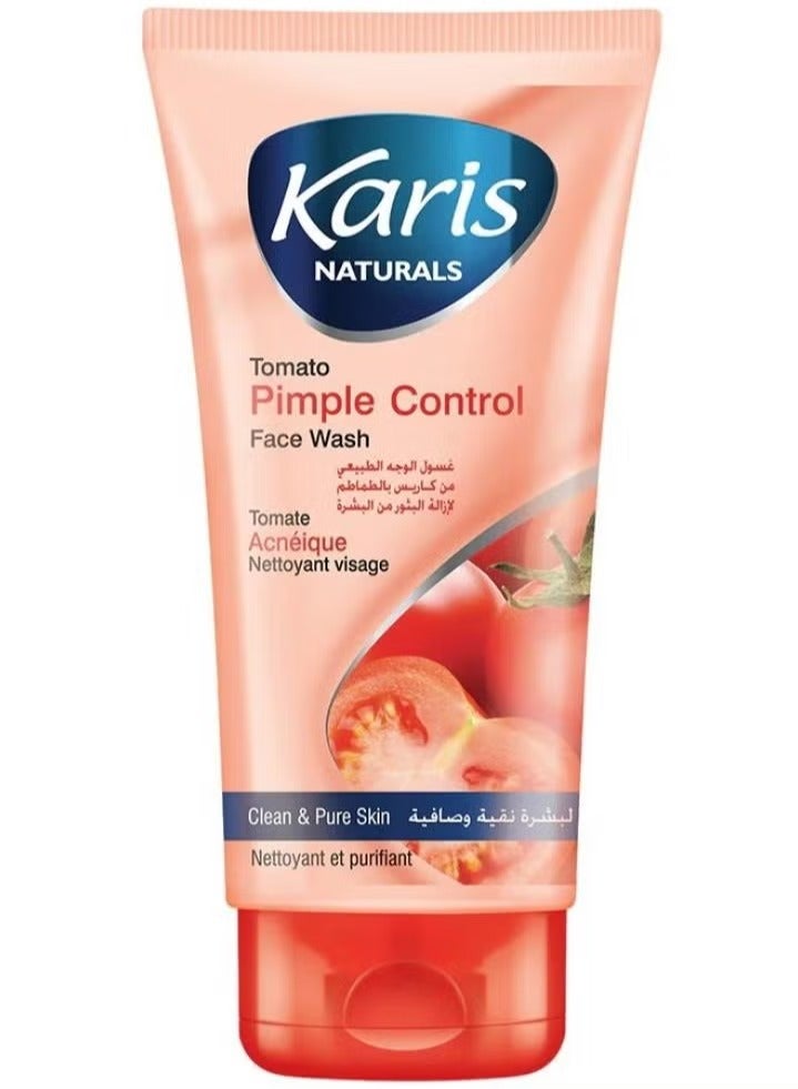 KARIS Set of 2 Karis Pimple Control Face Wash ,Tomato , 150ml plus Karis Honey & Almonds Nourishing Face & Body Scrub 600Ml - Image 3