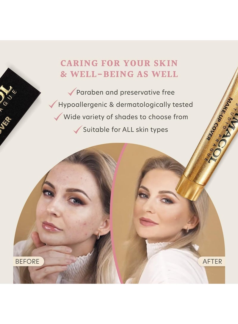 Dermacol Make Up Cover Full Coverage Foundation 30g Shade 207 – Waterproof Long-Lasting Makeup Cream SPF30, Lightweight & Hypoallergenic, Conceals Tattoos, Acne, Scars, Spots & Dark Circles - Image 4