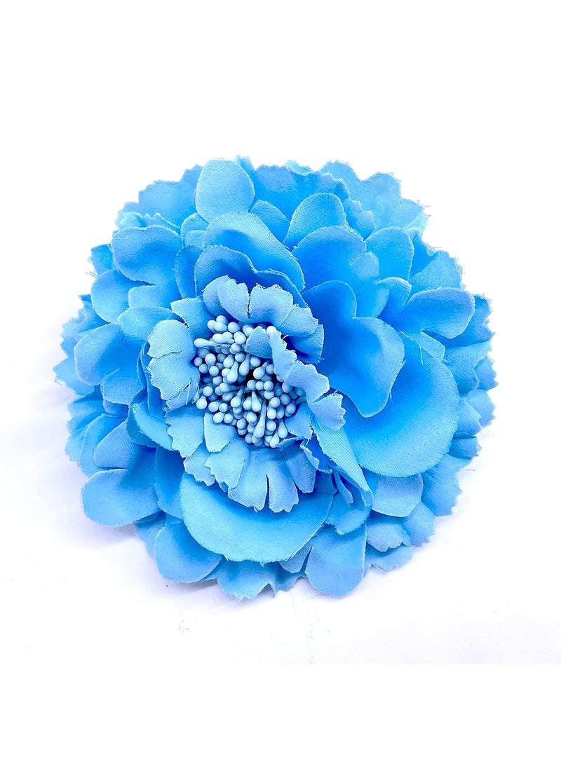Geek-M Hair Flower Clips Brooch Boutique Hair Accessories Bohemia Hairpins for Women Girls Lake Blue 