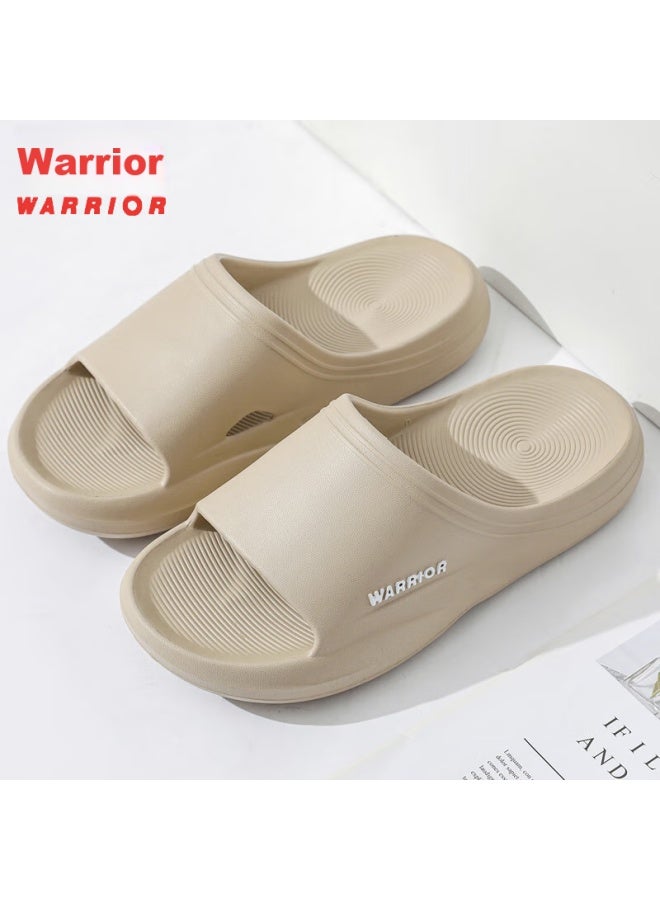 Pull Back Warrior Slippers For Men, أحذية رياضية للرتداء في الداخل والخارج، مضادة للانزلاق، صندل بسماكة عالية، Hl0273، لون كاكي، مقاس 44-45 - Image 3