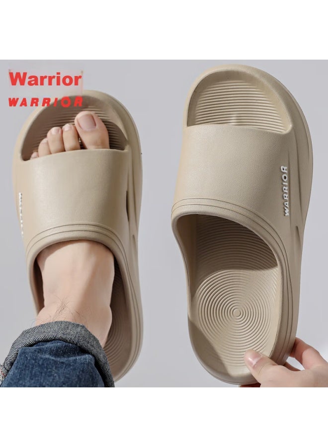 Pull Back Warrior Slippers For Men, أحذية رياضية للرتداء في الداخل والخارج، مضادة للانزلاق، صندل بسماكة عالية، Hl0273، لون كاكي، مقاس 44-45 - Image 1