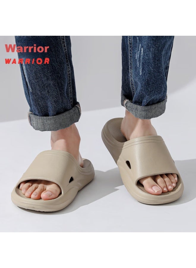 Pull Back Warrior Slippers For Men, أحذية رياضية للرتداء في الداخل والخارج، مضادة للانزلاق، صندل بسماكة عالية، Hl0273، لون كاكي، مقاس 44-45 - Image 5