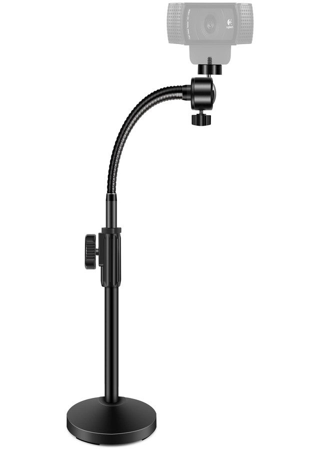 InnoGear Webcam Stand for Desk, Camera Stand Mount Gooseneck Arm for Logitech Webcam C922 C930e C920S C920 C615 C960 C920x BRIO 4K NexiGo N60, Phone Mount, Right Light, GoPro with 1/4" Thread - Image 1