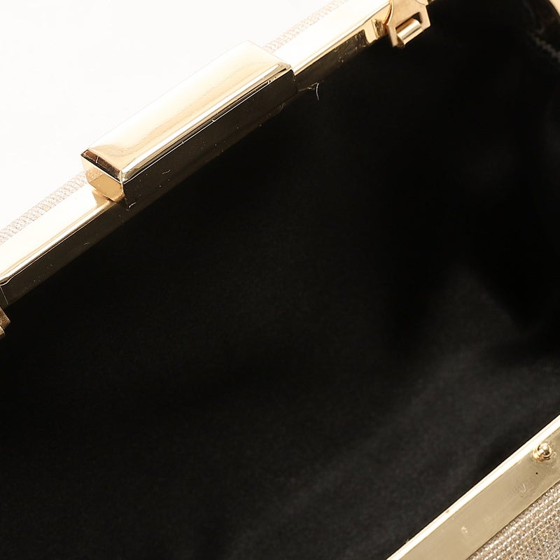 Mr.joe Elegant Glitter Clutch with Metal Handle -Chamgain - Image 4