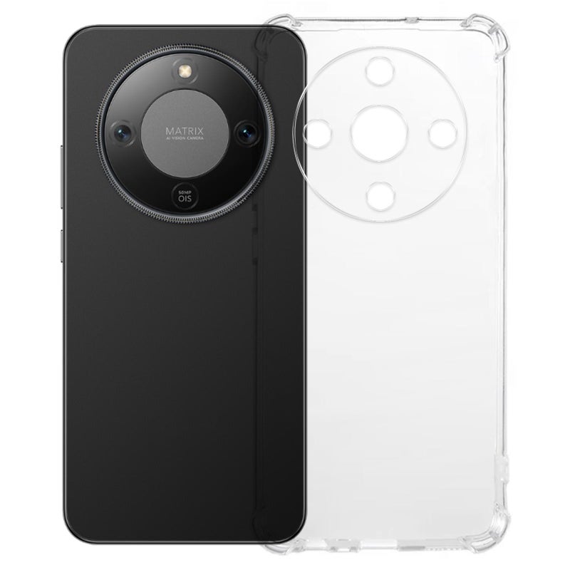 إيروريكس جراب هاتف شفاف مقاوم للصدمات من مادة TPU بسمك 1.5 مم مزود بوسائد هوائية بأربع زوايا لهاتف Honor X70 - Image 1