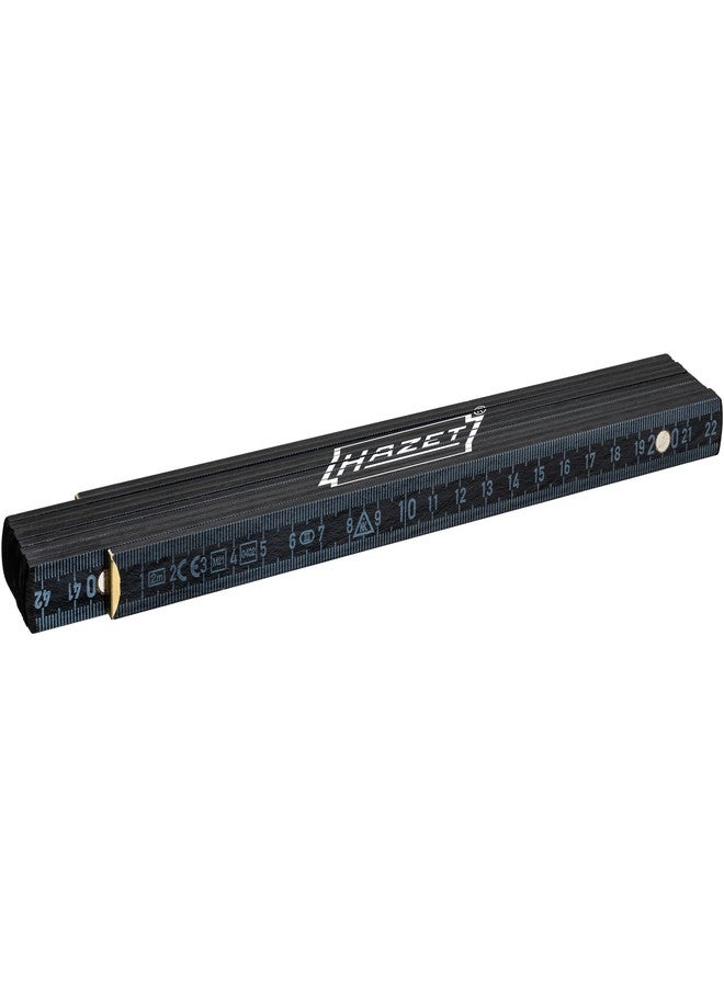 HAZET Folding Ruler 2154-200 I Metre Bar 2 m, Scale: mm and cm, Printed on Both Sides, Measuring Tool with Internal Joints for Continuous Scaling, EC Accuracy Class III - Image 5