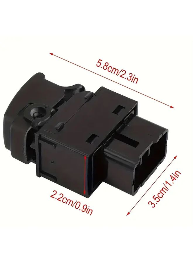 7-Pin مفتاح نافذة الطاقة لجانب الراكب لهيونداي توسان 2004 2010، بلاستيك أسود، أصلي 93580 2E000 - Image 2