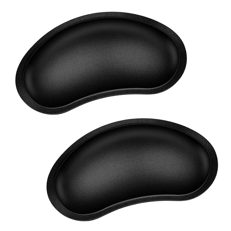 Canjoy Mouse Wrist Rest, Canjoy 2 Pack Memory Foam Soft Fabric Mouse Wrist Rest Pad Support Cushion with Anti-Skid Rubber Base,Ergonomic Pain Relief Mouse Hand Rest (Black) - Image 1