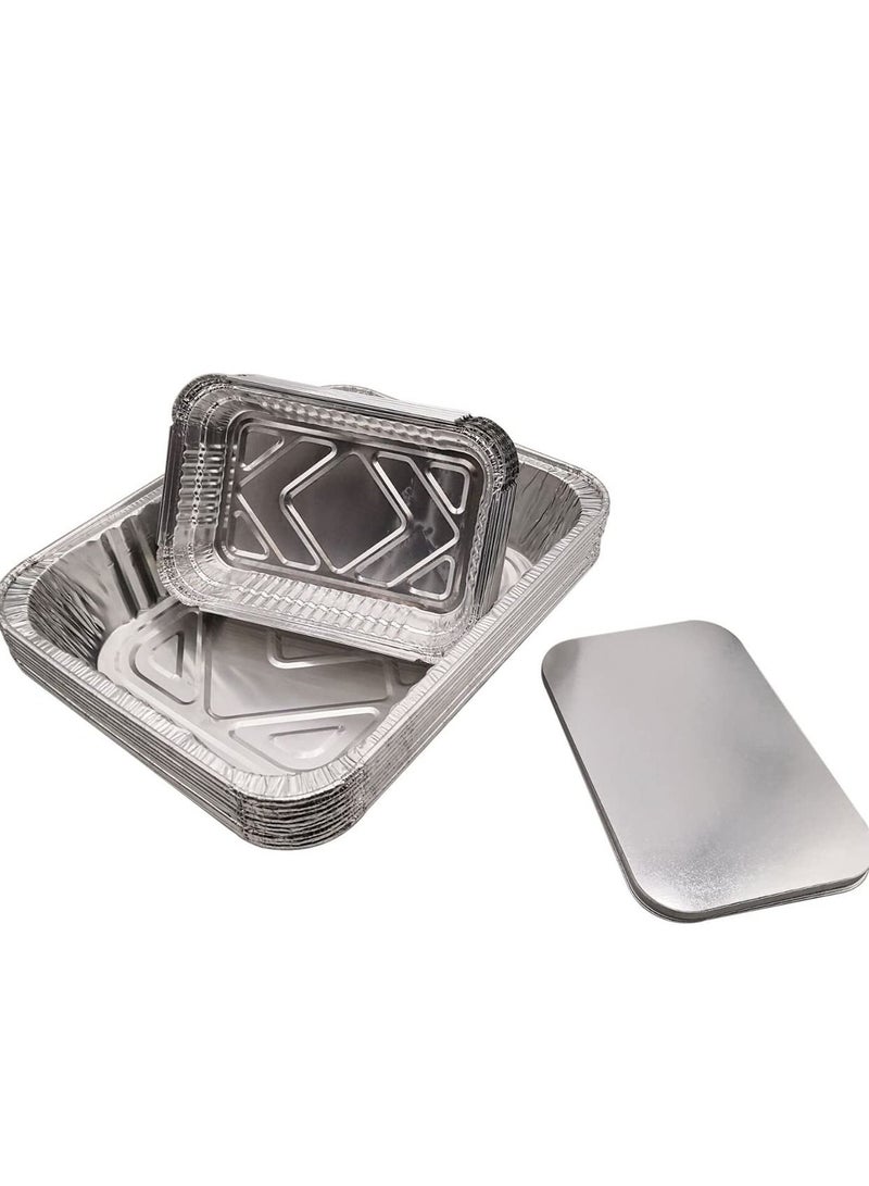 20Pack +10Pack Aluminum Foil Containers with Lids - Image 1