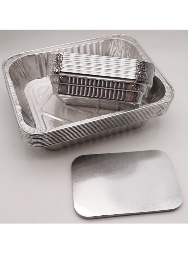 20Pack +10Pack Aluminum Foil Containers with Lids - Image 4