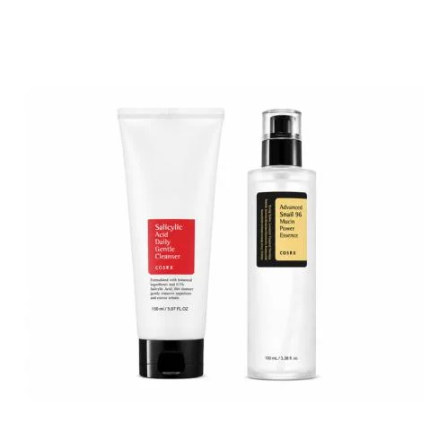 Cosrx Salicylic Acid Daily Cleanser & Advanced Snail 96 Mucin Essence Set