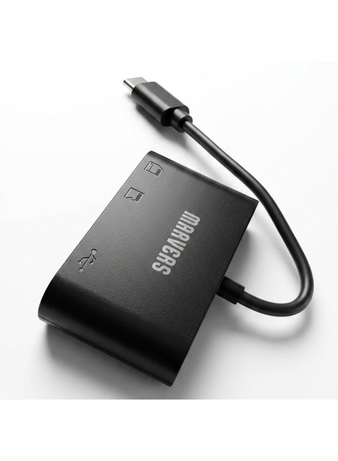 3-in-1 Card Reader OTG Adapter SD TF USB Multi-Function Data Transfer Adapter - Image 3