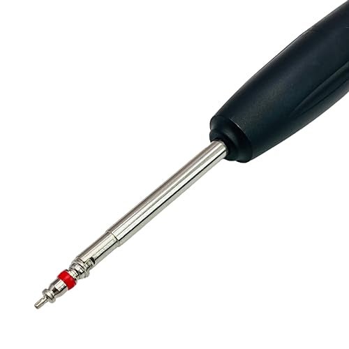 VOTNMIC 4 Pieces Valve Core Torque Tool, Avoid TPMS Damage, Valve Core Removal and Installation Tool, Helps Guard Against Over or Under torquing,Black, Silver - Image 5