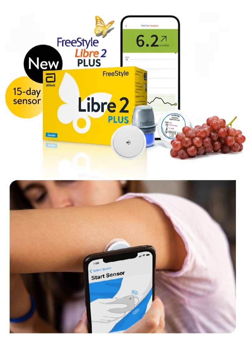 Abbott 3-Pack Freestyle Libre 2 Plus Sensor – Easy-to-Use 15-Day Glucose Monitoring System That Is Painless, Needle-Free, and Accurate, Giving You Real-Time Blood Sugar Readings to Make Daily Diabetes Care More Comfortable - Image 4