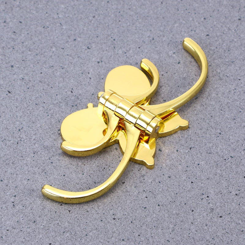 Swivel Coat Hook Folding Heavy Duty Swing Arm Butterfly Shaped Hook Wall Mounted Hanger for Bathroom Kitchen Bedroom(Golden) - Image 5