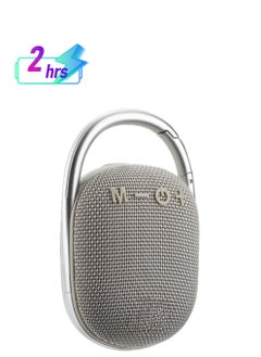 AS SEEN ON TV مكبرات صوت لاسلكية محمولة TG321، مكبرات صوت خارجية مقاومة للماء IPX7 مع خطاف، مكبرات صوت بلوتوث مقاومة للغبار للهواتف المحمولة، مكبر صوت متين قابل لإعادة الشحن مع إضاءة LED، (رمادي)  - Image 1
