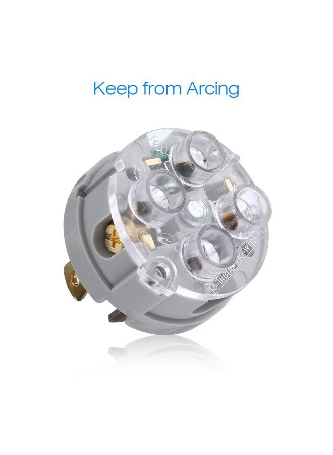 Miady NEMA L14-30P Generator Plug, 30 Amp 4-Prong Industrial Grade Locking Male Plug Up to 7,500W, Grounding Type/UL listed - Image 5