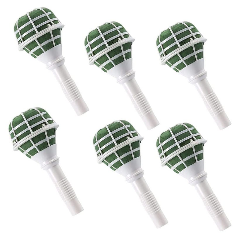 JFFX 6-Pack Foam Bouquet Holders, Floral Arrangement Kits for Bridal Flowers Wedding Supplies Decoration, Gardening Supplies - Image 1