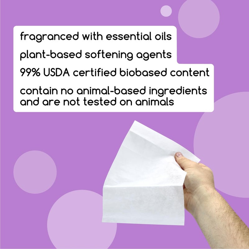 Beyond Fabric Softener Sheets (80 sheets) - Lavender Scent - Eco-Friendly Plant-Based Dryer Sheets. Removes Static Cling. Recyclable Packaging. - Image 2