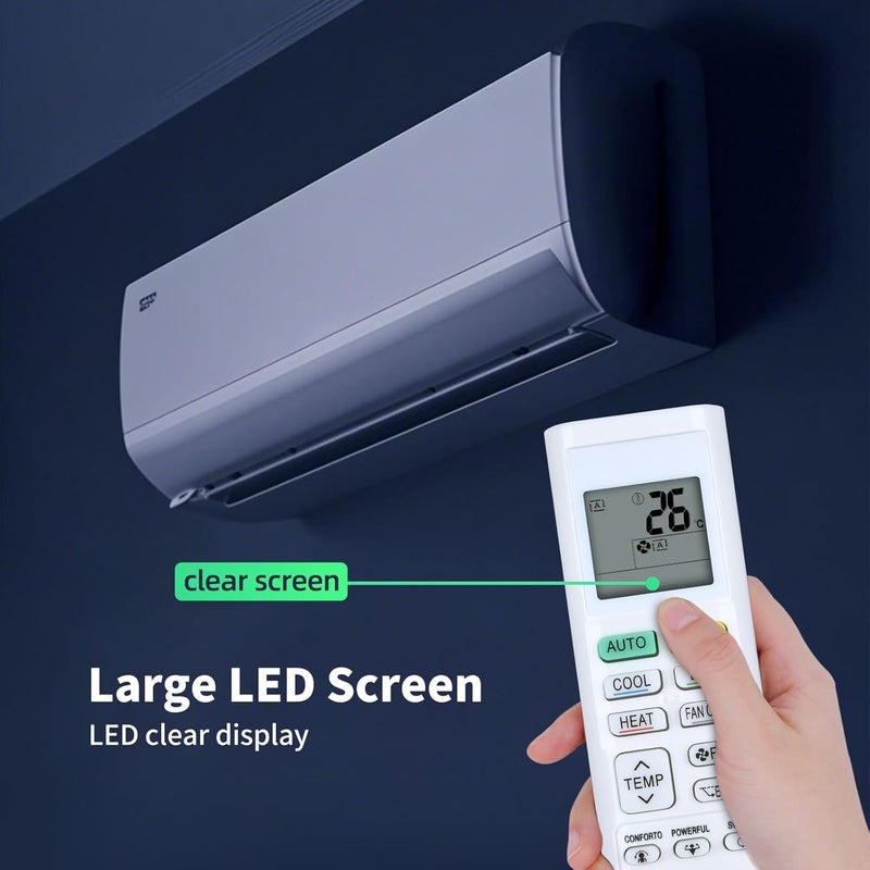 MAX-EMA GLOBAL Universal Replacement AC Remote Control Compatible with All Daikin Air Conditioner Split AC & Window AC 1 1.5 2 Ton Inverter Remote for Home - Image 2
