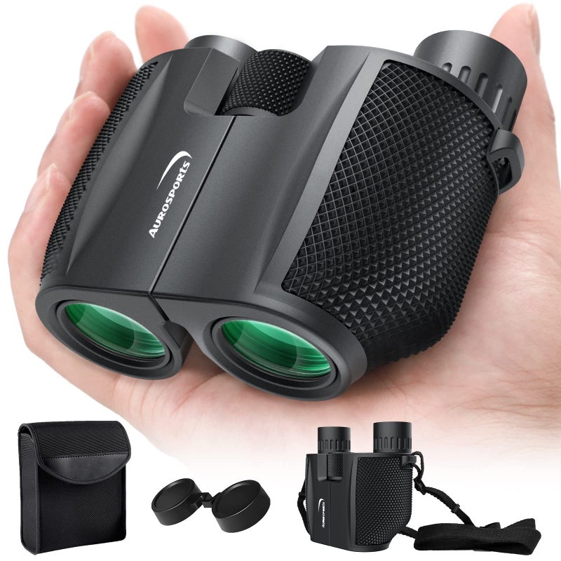 Aurosports 10x25 Compact Binoculars for Bird Watching, Cruise Ship, Travel - Image 1