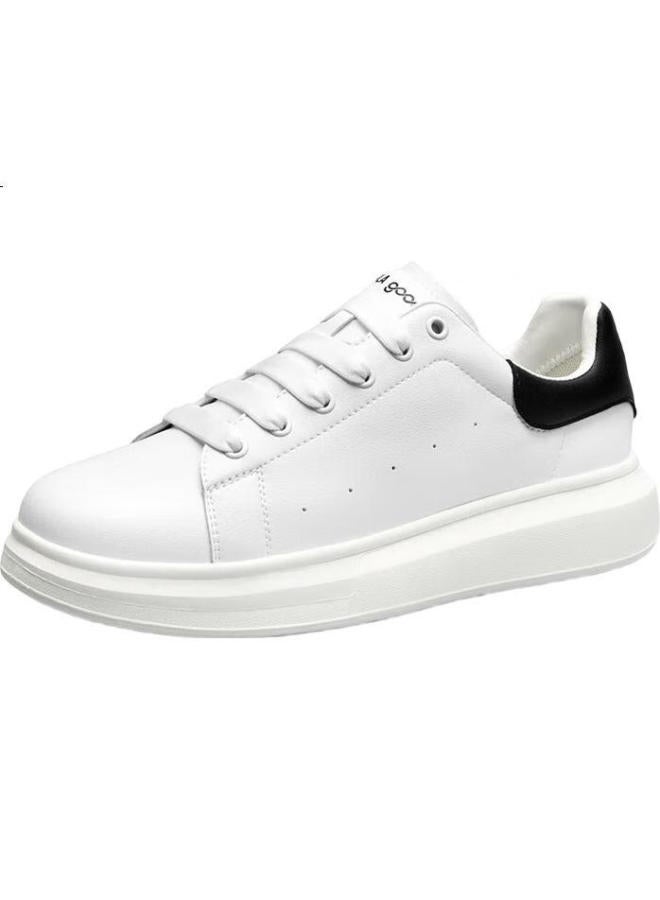 HLA Men'S Casual Shoes, Thick-Soled Heightening Sneakers, Breathable Skateboard Shoes Haabxm4Dau587, White, Size 38 - Image 2