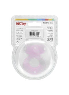 Nuby Nuby, Teethe-eez, Silicone Teether, 3+ Months, Pink, 2 Piece Set  - Image 2