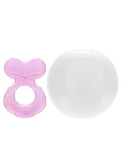 Nuby Nuby, Teethe-eez, Silicone Teether, 3+ Months, Pink, 2 Piece Set  - Image 3