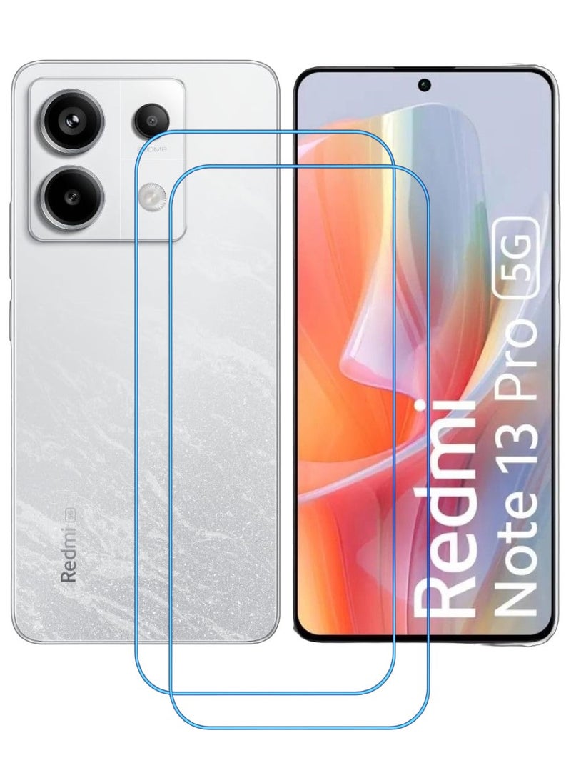 ACLIX 2 Pieces Antistatic ESD Dustproof Premium Quality High Definition Clear Tempered Glass Screen Protector Designed For Xiaomi Redmi Note 13  Pro - Image 1