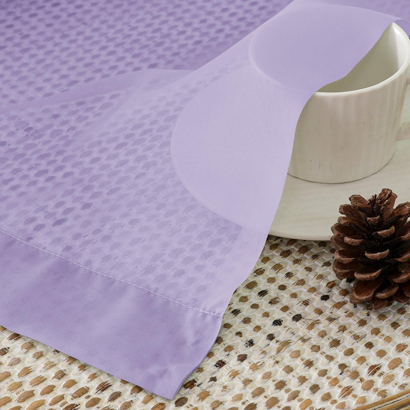 OVZME Lavender Sheer Curtains 63 Inches Long 2 Panels - Soft Light Filtering Window Sheer Panels for Living Room/Bedroom  Top Dual Rod Pocket  1 Pair  Each 42Wx63L Inches - Image 4
